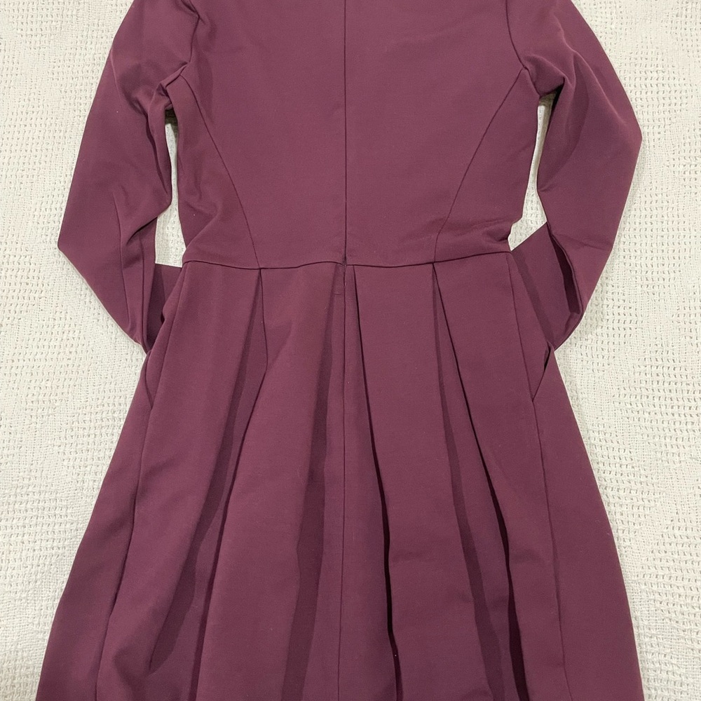 Sunday Best Tartine Long Sleeve Maroon Dress - Picture 3 of 7